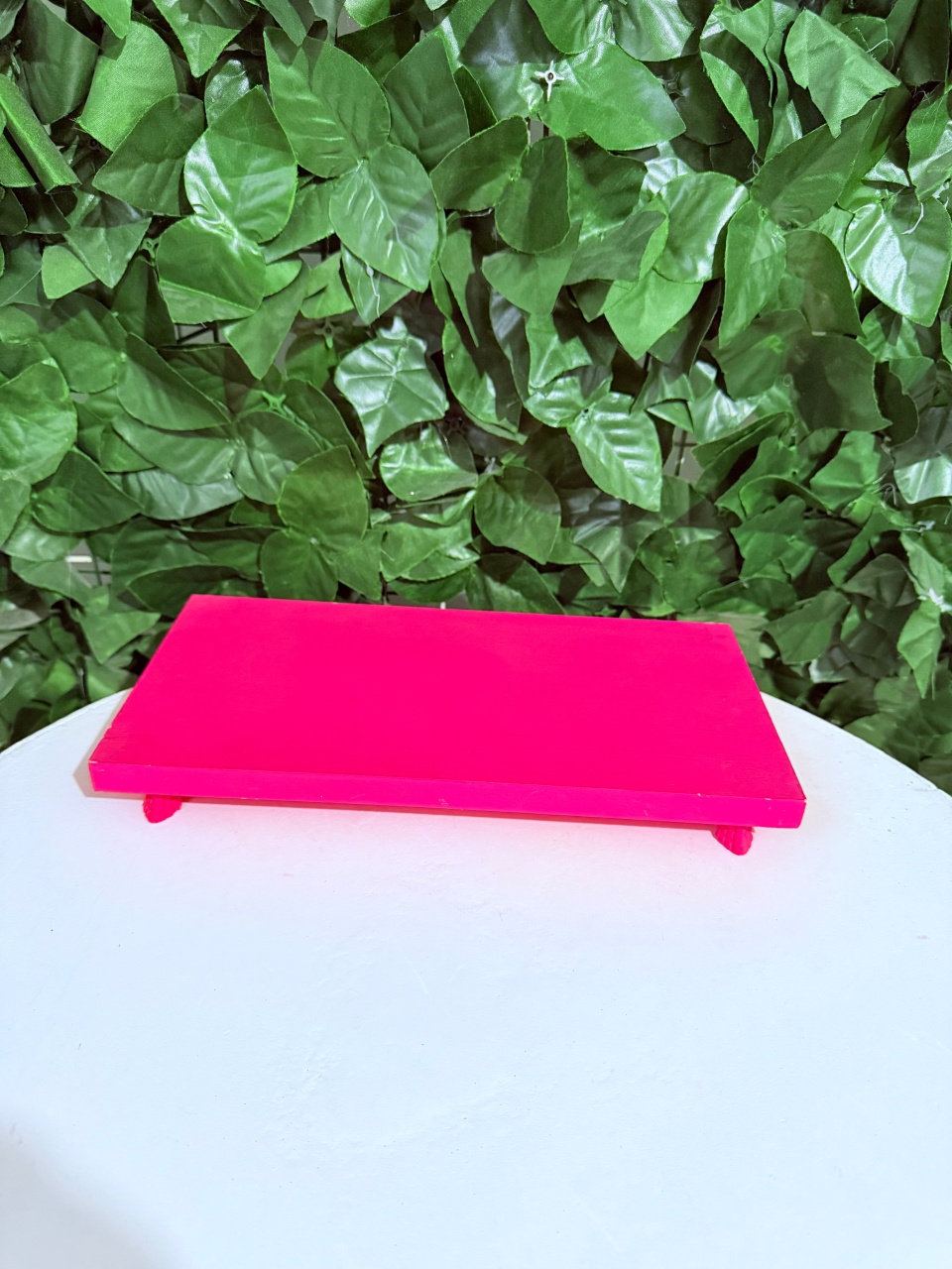 Suporte Retangular Rosa Neon  - Renata Cavalcante Herreira Guerreiro