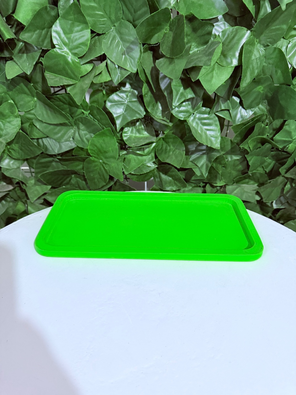 Suporte Borda Rasa Retangular Verde Neon - Renata Cavalcante Herreira Guerreiro