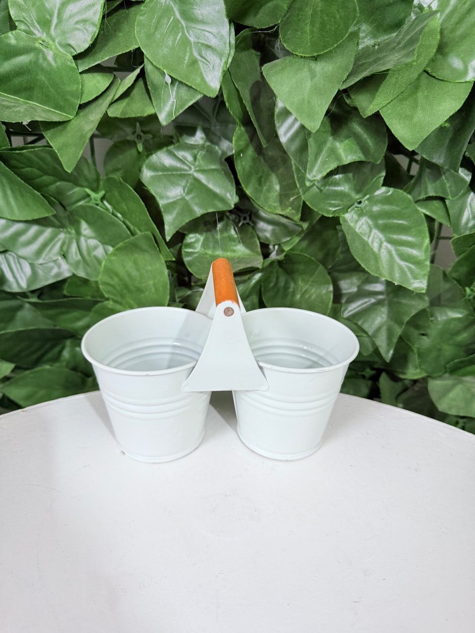 Vaso Mini Duplo Branco  - Renata Cavalcante Herreira Guerreiro