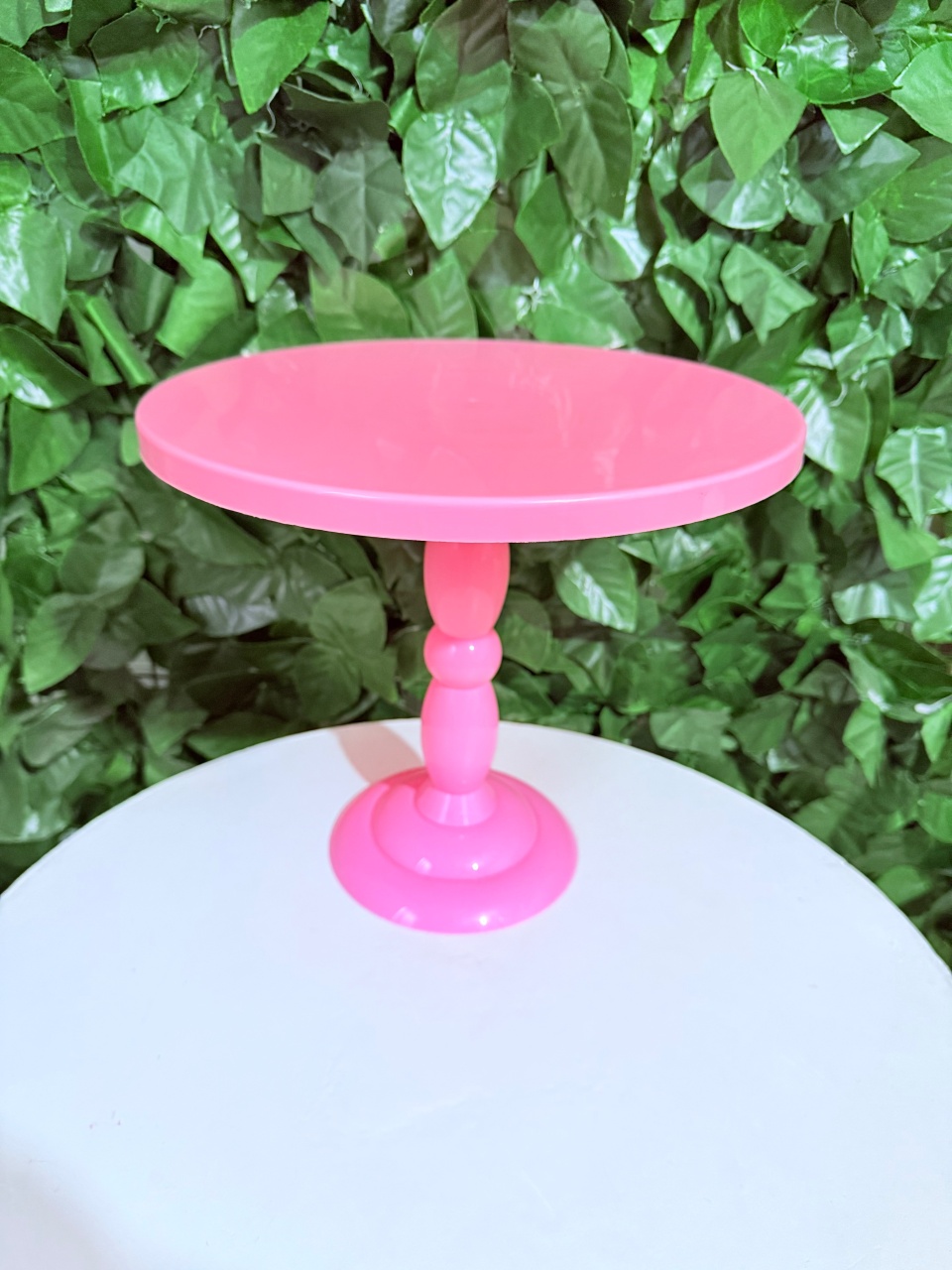 Boleira Redonda Plástico Rosa Bebê  - Renata Cavalcante Herreira Guerreiro