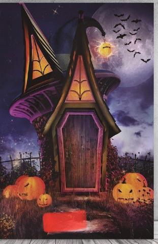 Painel Lateral Casa Halloween 2X1,5M - Camila Caroline Magalhães Vieira