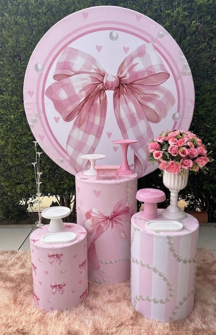 Kit Laços Rosa - Camila Caroline Magalhães Vieira