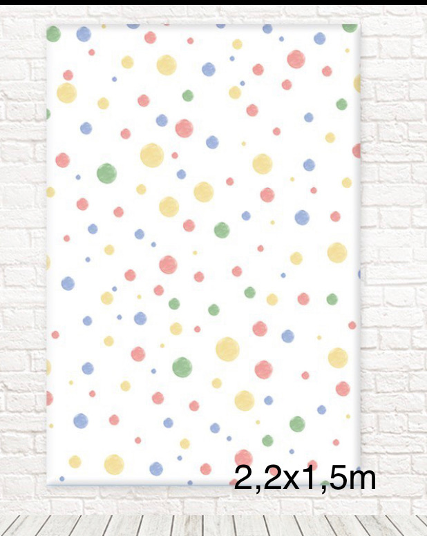 Painel Sublimado Lateral Bolas Coloridas 2X1,5M - Camila Caroline Magalhães Vieira