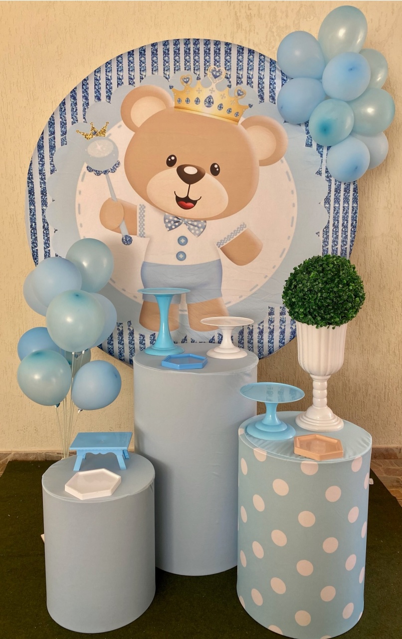 Kit Ursinho Realeza Azul Bebe - Camila Caroline Magalhães Vieira