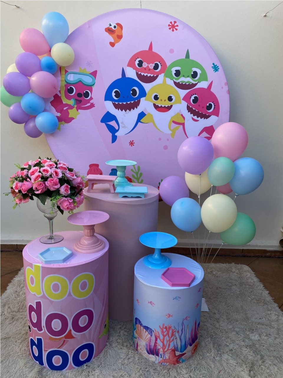 Kit Baby Shark Rosa - Camila Caroline Magalhães Vieira