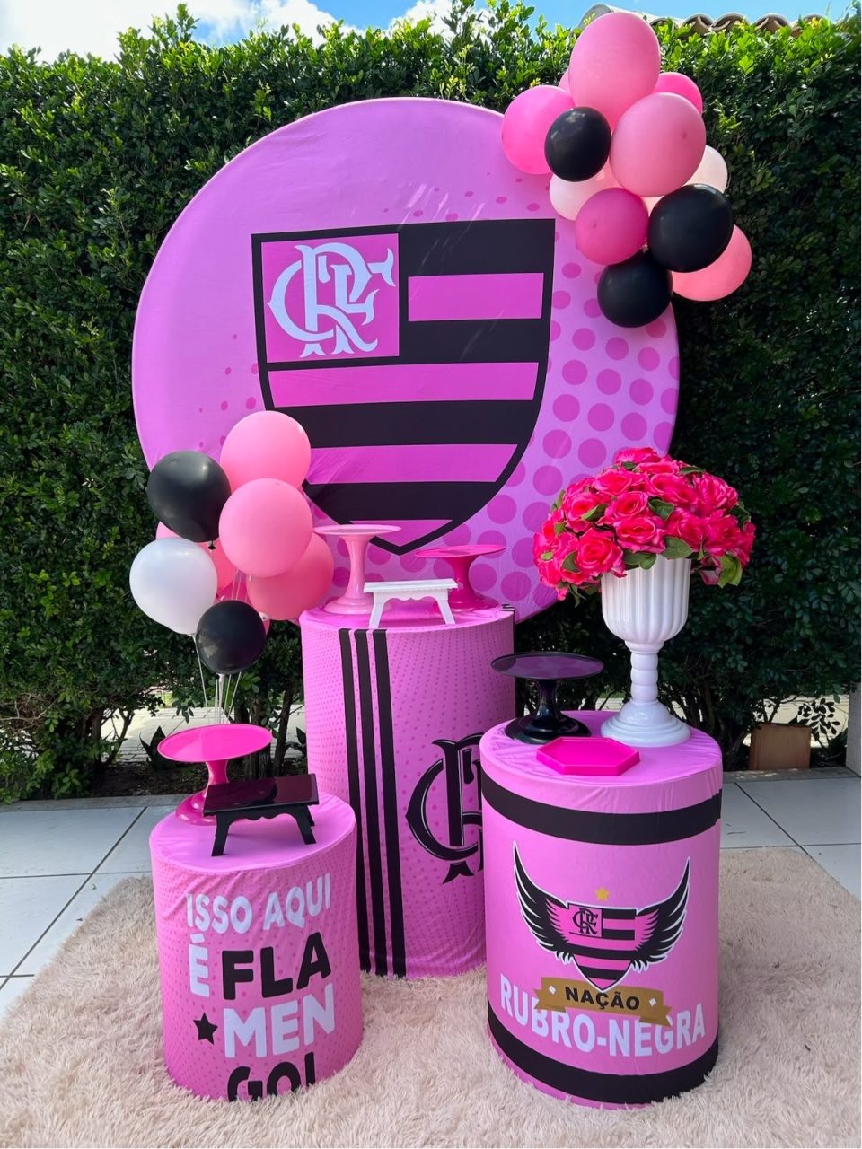 Kit Time Flamengo Rosa - Camila Caroline Magalhães Vieira