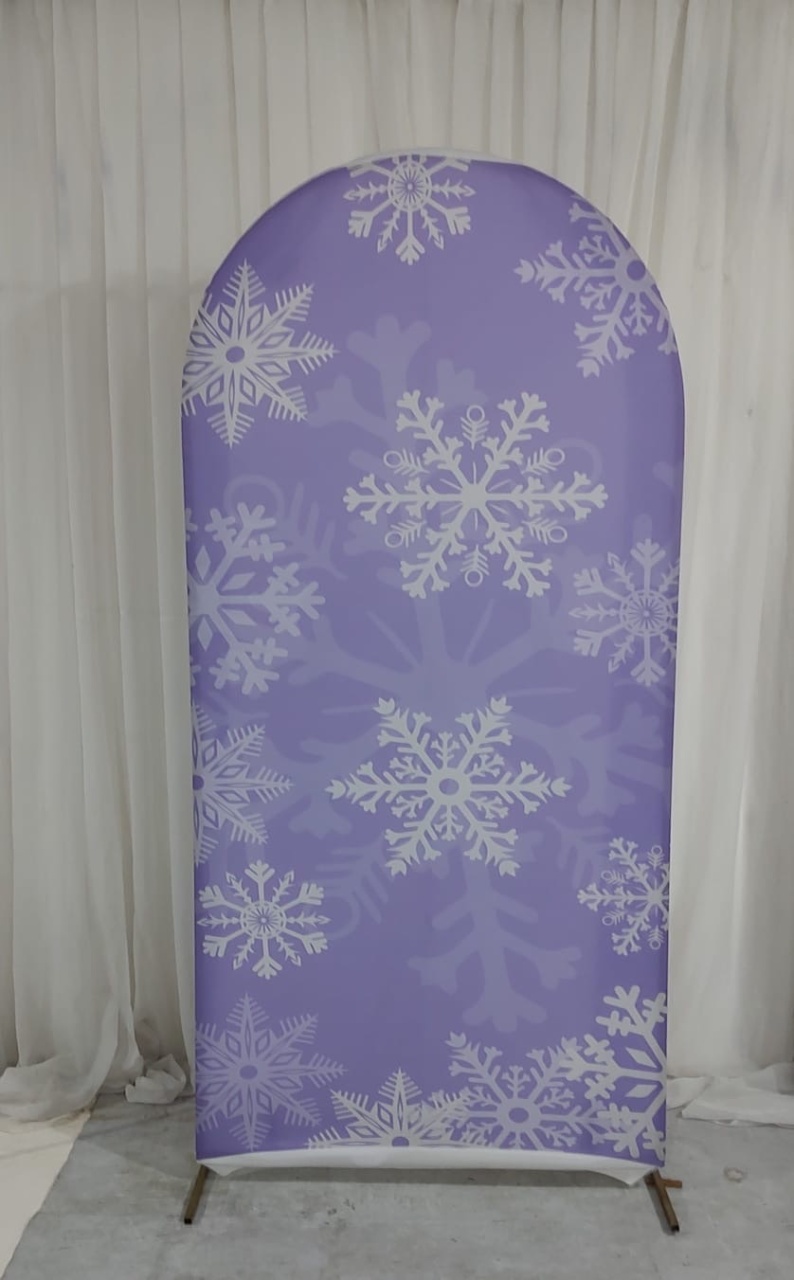 Painel Lateral Neve Lilás 2X1M - Camila Caroline Magalhães Vieira