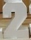 Numeral 2 Branco 60Cm - Camila Caroline Magalhães Vieira