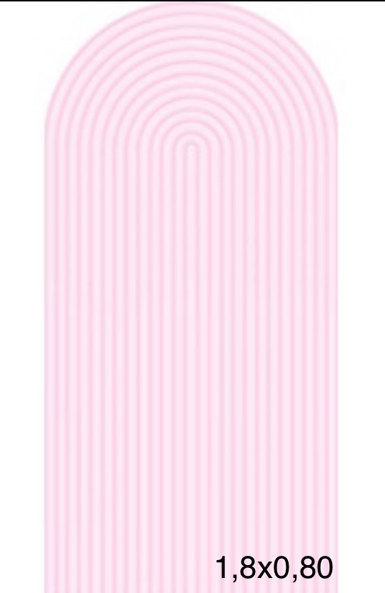 Painel Romano Frisado Rosa Bebê 2X1M - Camila Caroline Magalhães Vieira