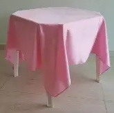 Toalha Sobrepor Rosa Claro 1,5X1,5M (Mesa Bar) - Camila Caroline Magalhães Vieira
