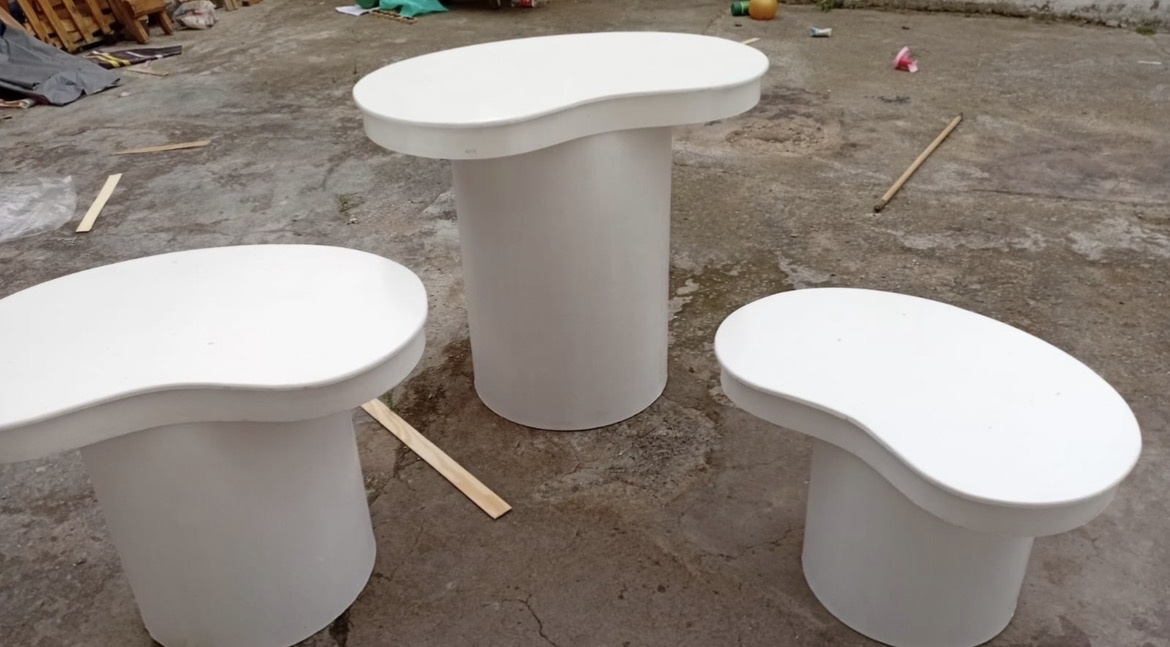 Trio de Mesa Orgânica Feijão Branco - Camila Caroline Magalhães Vieira