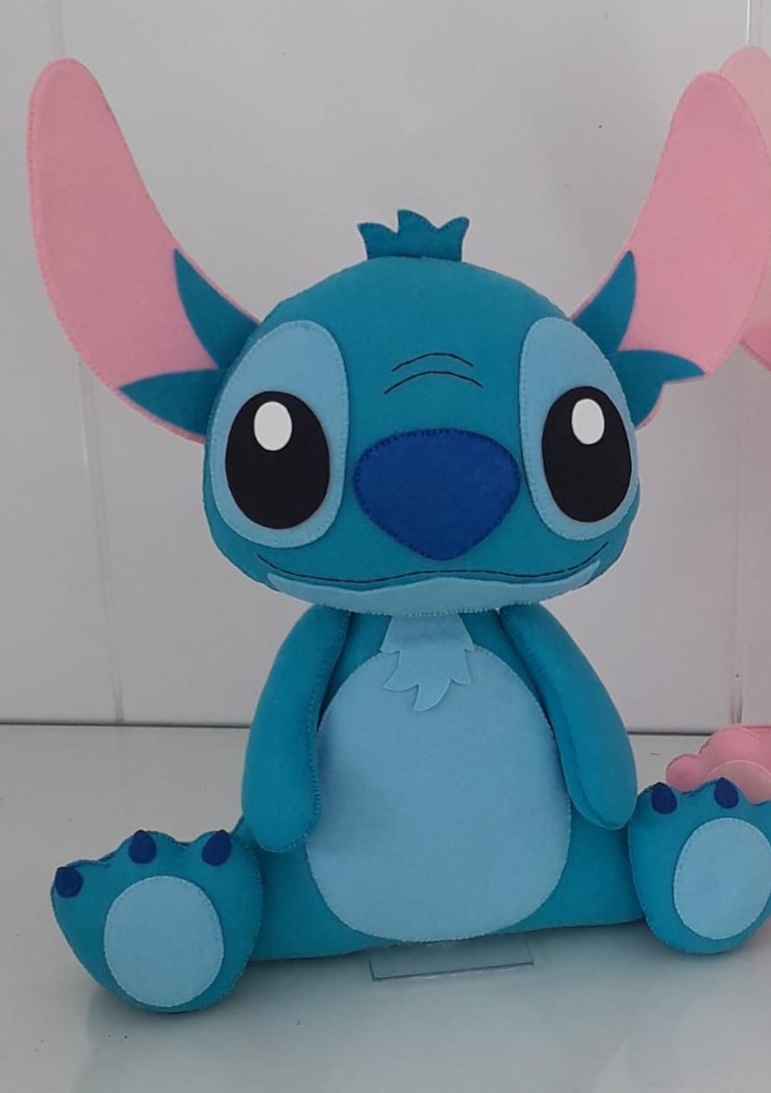 Feltro Stitch Azul - Camila Caroline Magalhães Vieira