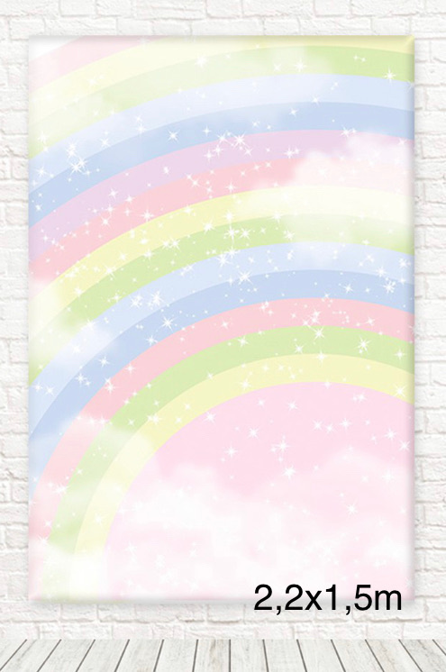 Painel Sublimado Lateral Arco-Iris 2X1,5M - Camila Caroline Magalhães Vieira