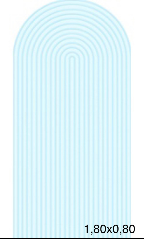 Painel Romano Frisado Azul Bebê 2X1M - Camila Caroline Magalhães Vieira