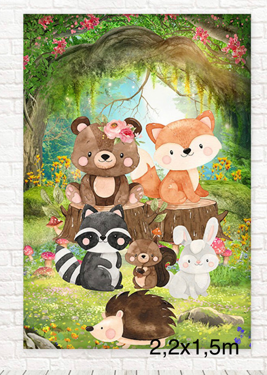 Painel Sublimado Lateral Bosque 2X1,O5M - Camila Caroline Magalhães Vieira