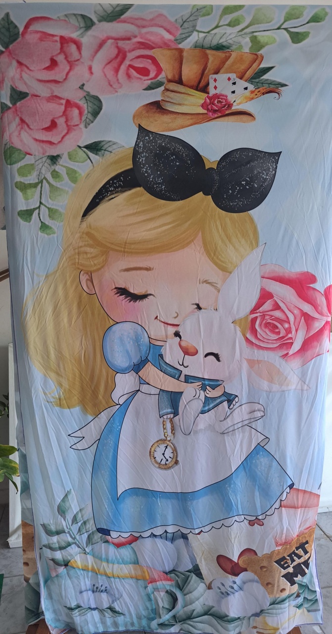 Capa Painel Lateral Alice No País das Maravilhas - MV festa