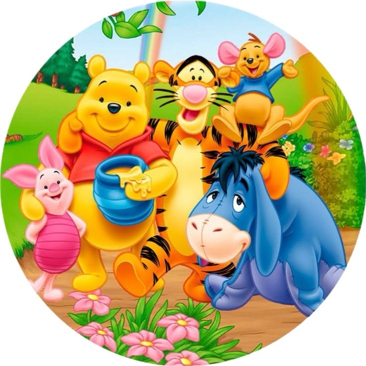 Painel Ursinho Pooh de 50Cm - MV festa