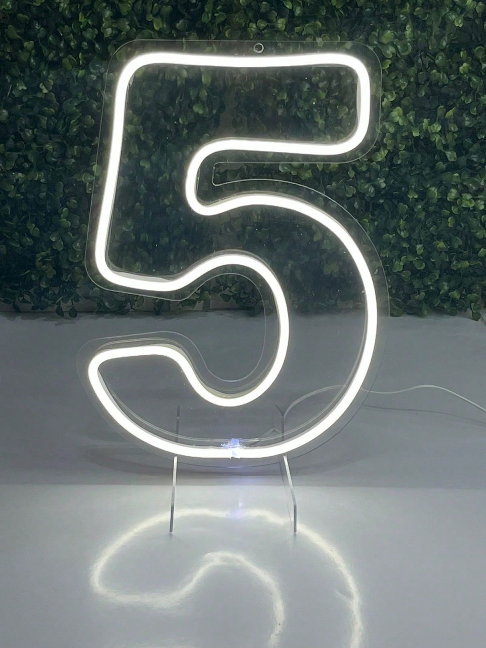 Numero 5 de Led de 50 Cm - MV festa