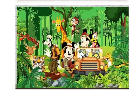 Capa Painel 3M Safari Do Mickey - MV festa