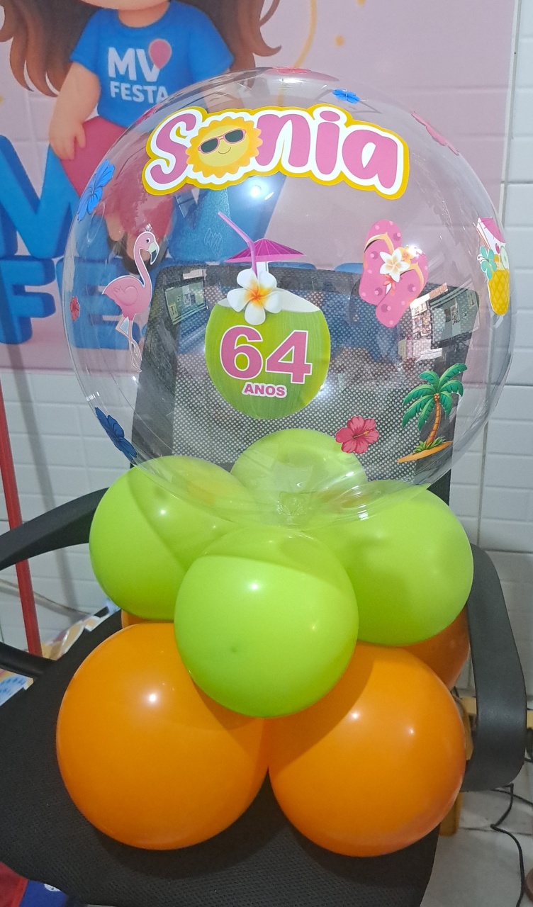 Balão Personalizado Pool Party - MV festa