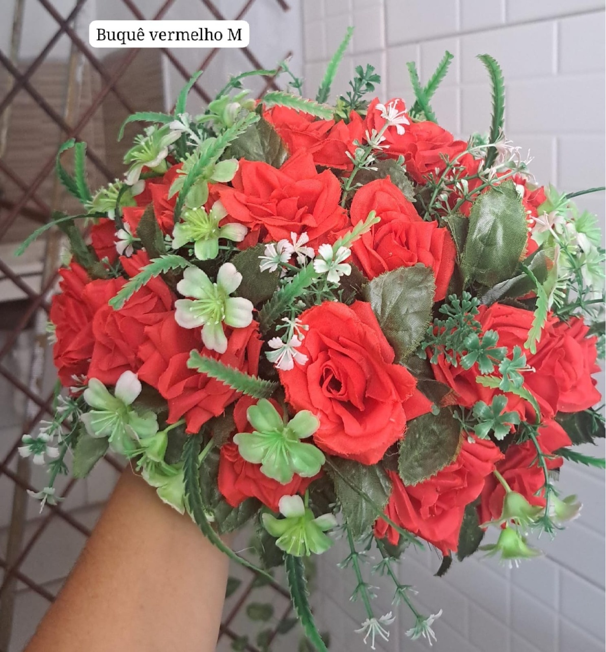 Buquê de Flores Vermelhas M - MV festa