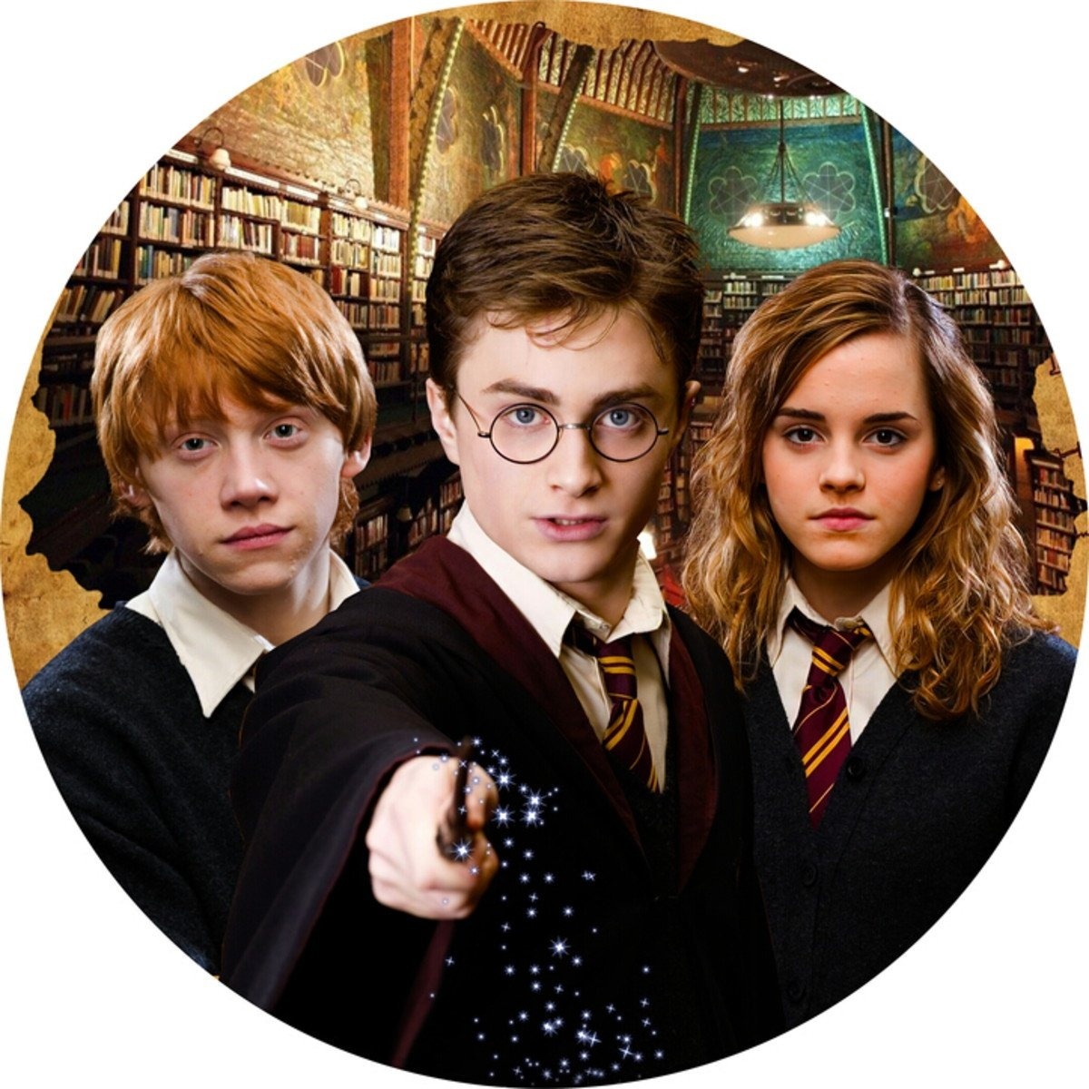 Capa Painel Redondo Harry Potter Filme - MV festa