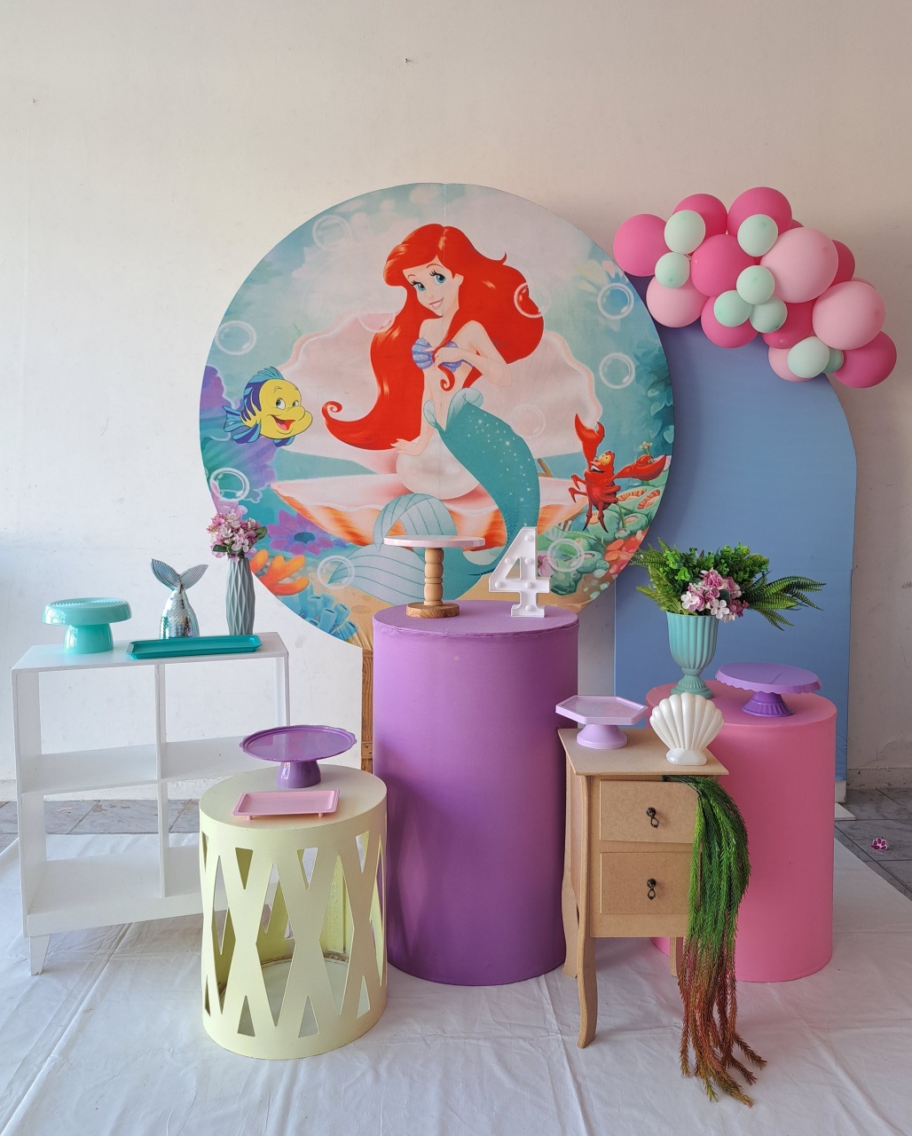 Kit Luxo: Pequena Sereia- Ariel - MV festa