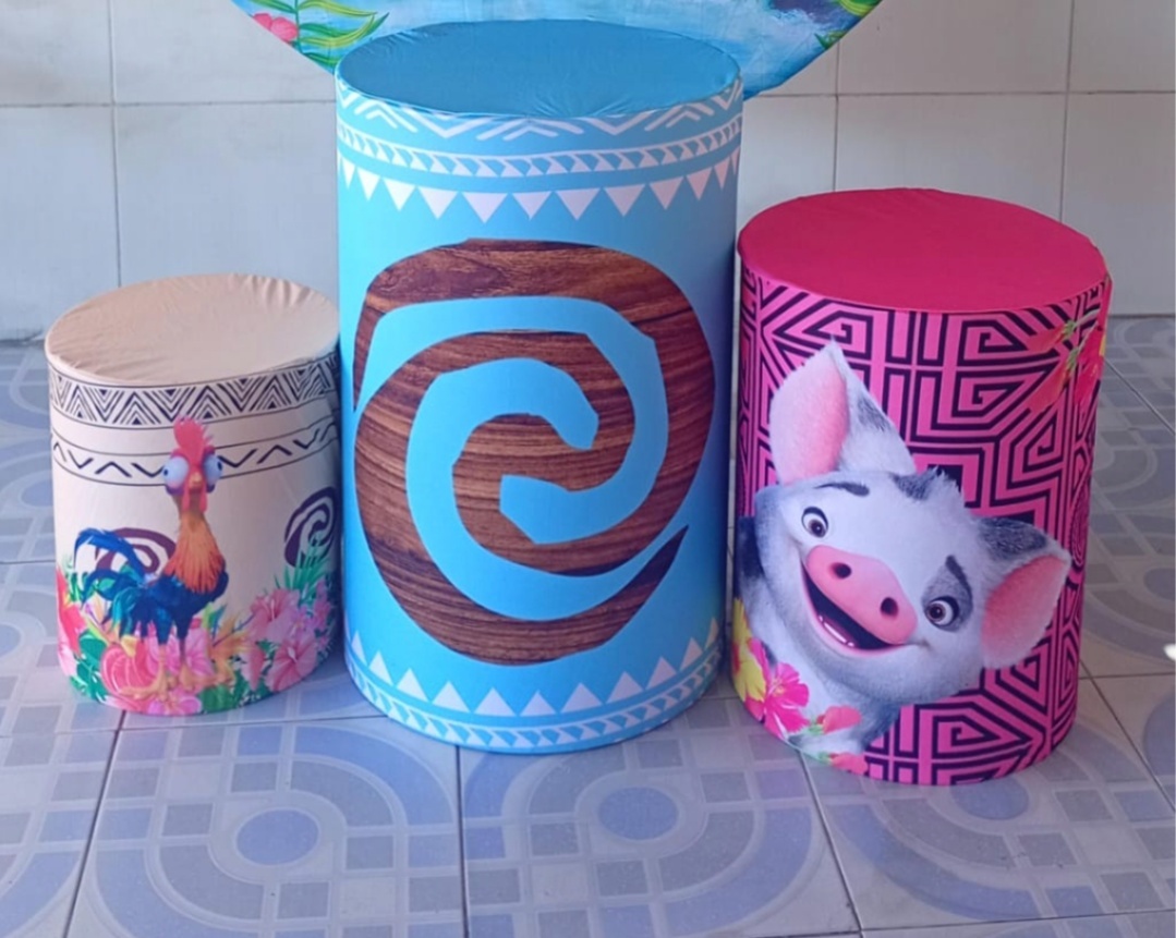 Capa P/ Cilindros: Moana - MV festa