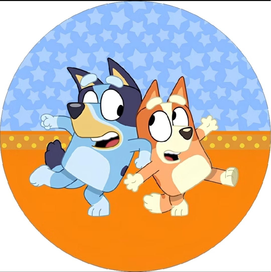 Painel Redondo Bluey de 50Cm - MV festa