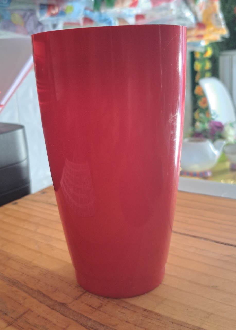 Vaso Vermelho Alto 3Em1 - MV festa