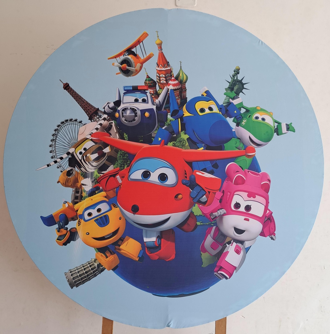Capa Painel Redondo Super Wings - MV festa