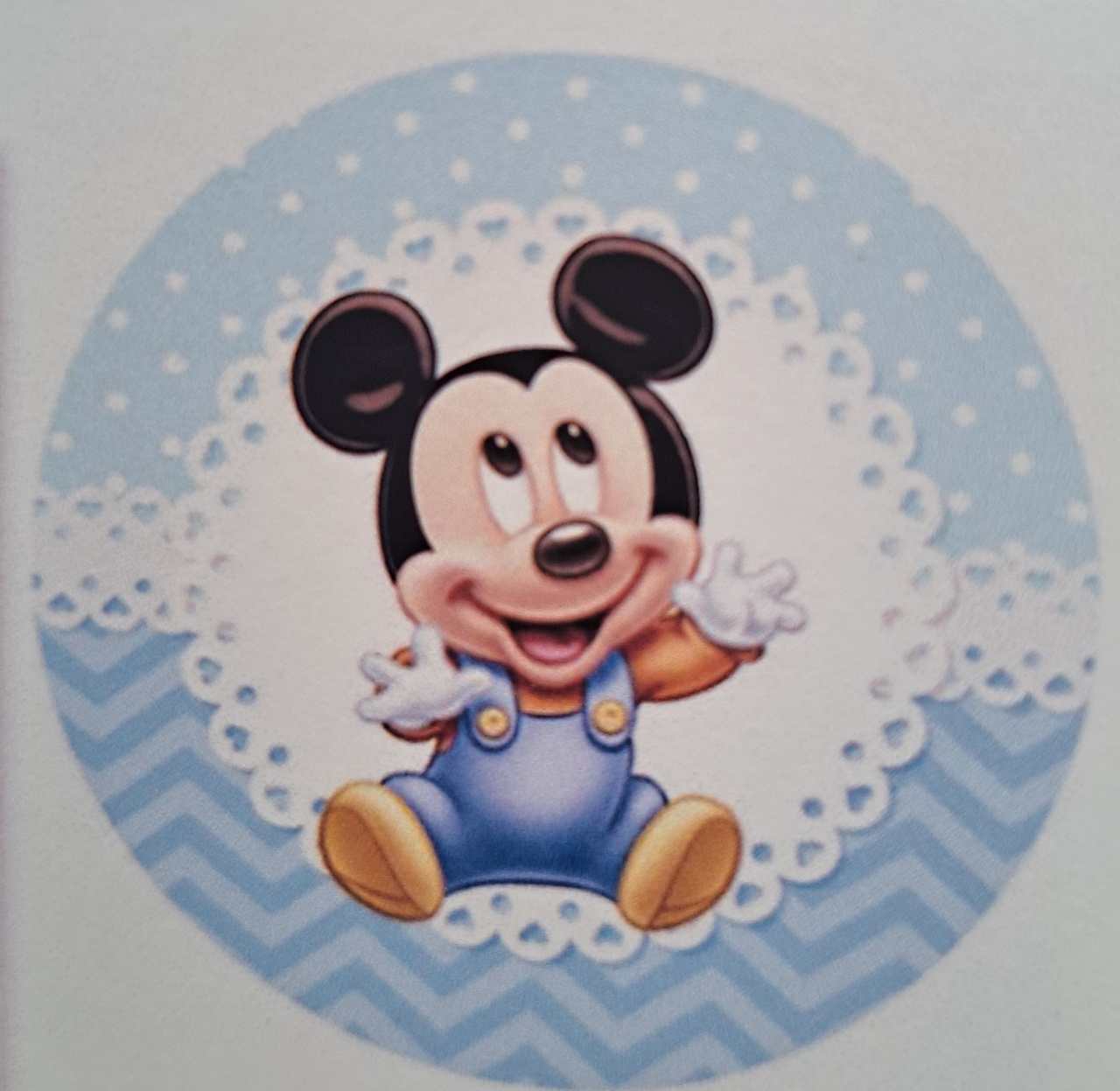 Capa Painel Redondo Mickey Baby - MV festa