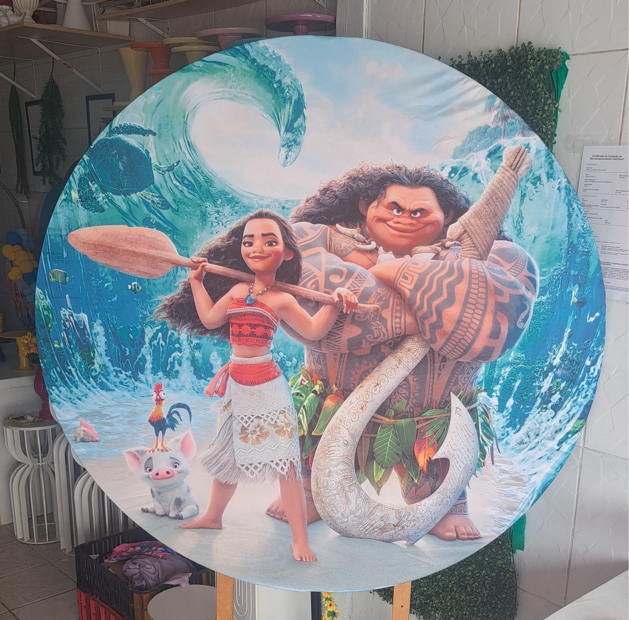 Capa Painel Redondo Moana - MV festa