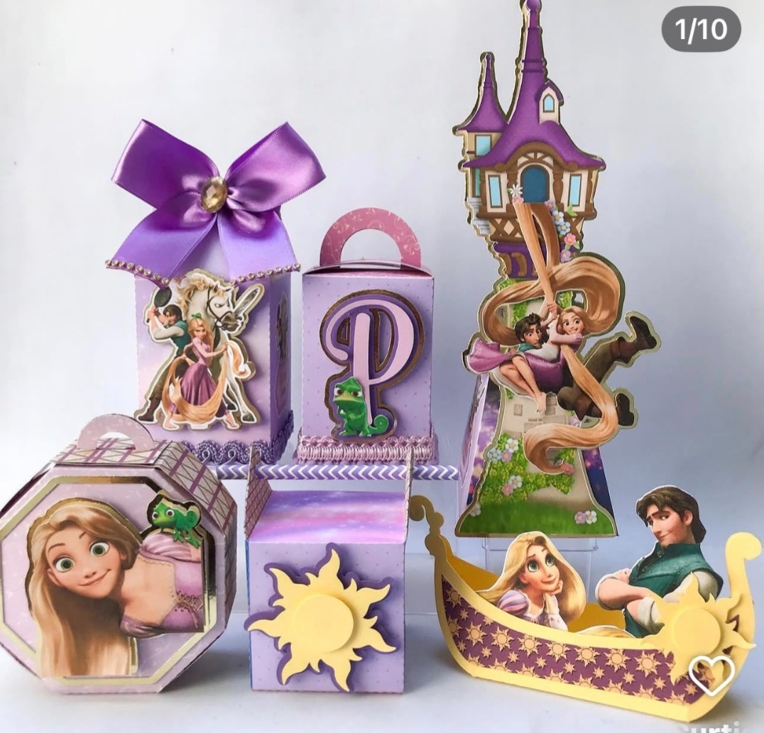 20 Personalizados Rapunzel Cheios - MV festa