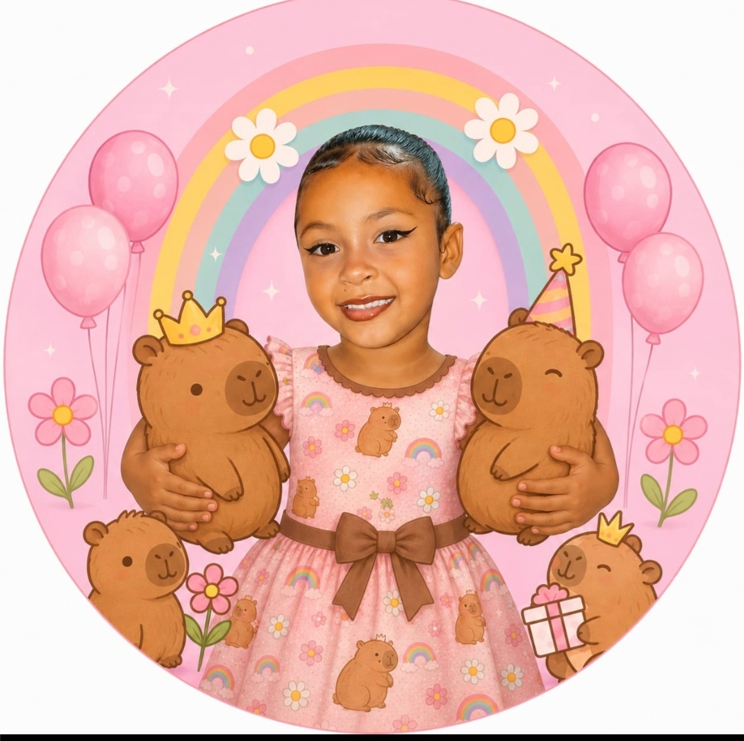 Painel Redondo: Capivara Ia - MV festa