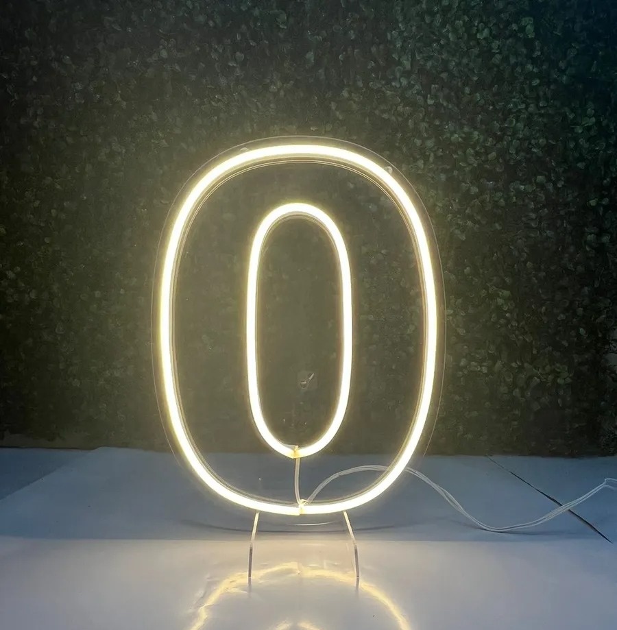 Numero 0 de Led 50Cm - MV festa