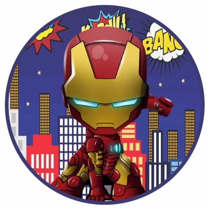 Painel Homem de Ferro Cute de 50Cm - MV festa