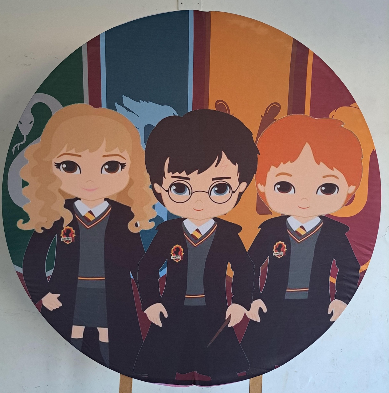 Capa Painel Redondo Harry Potter Cute - MV festa