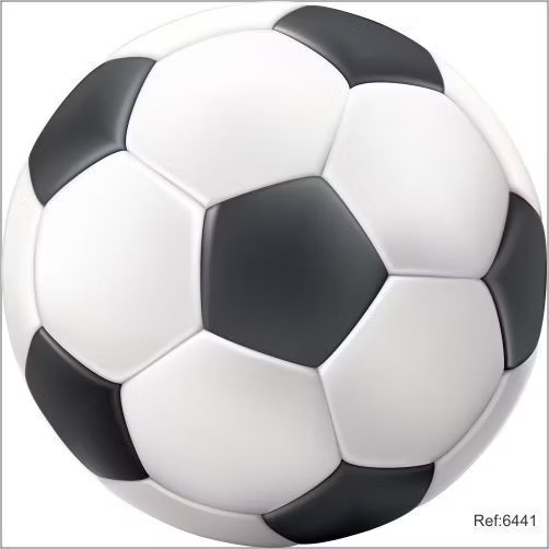 Capa Painel Redondo Bola de Futebol - MV festa