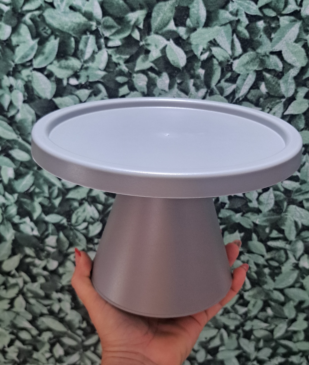 Boleira Cone 21Cm Cinza - MV festa