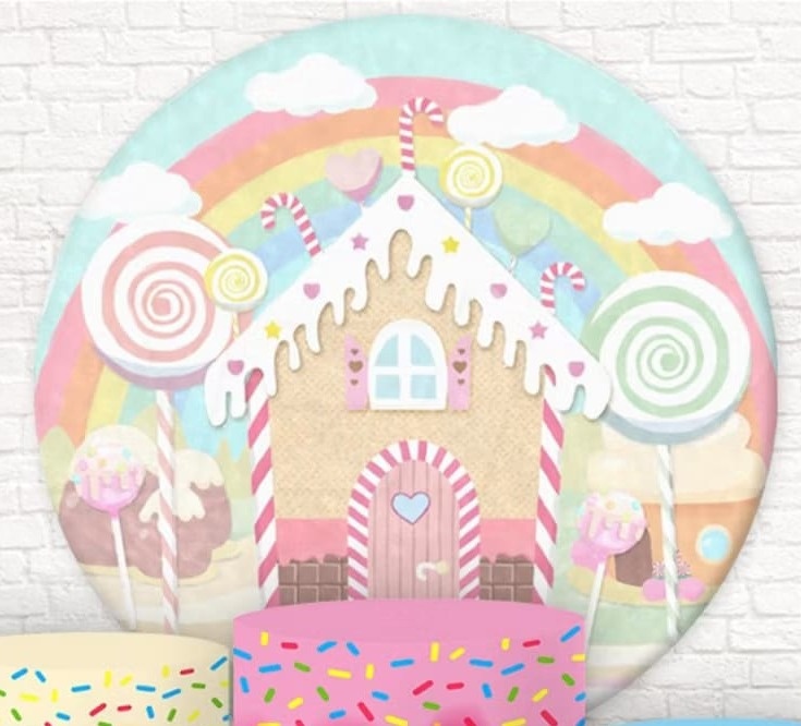 Capa Painel Redondo Confeitaria - MV festa