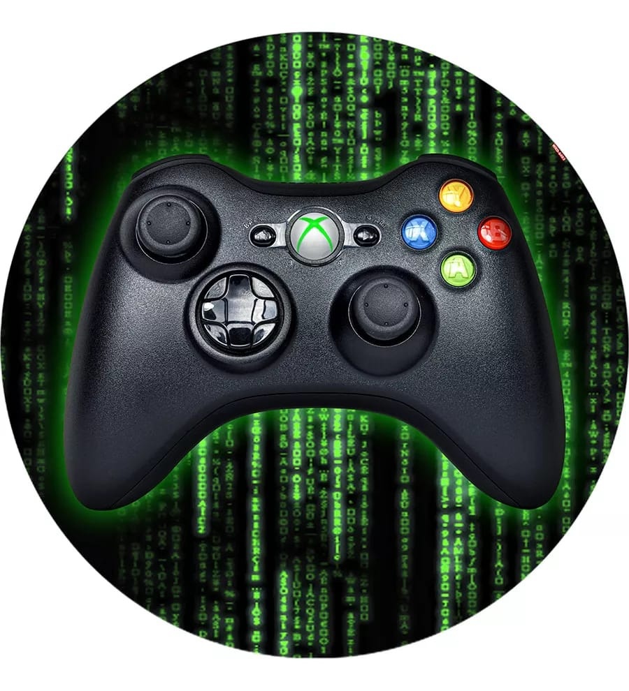 Capa Painel Redondo Xbox Ou Game - MV festa