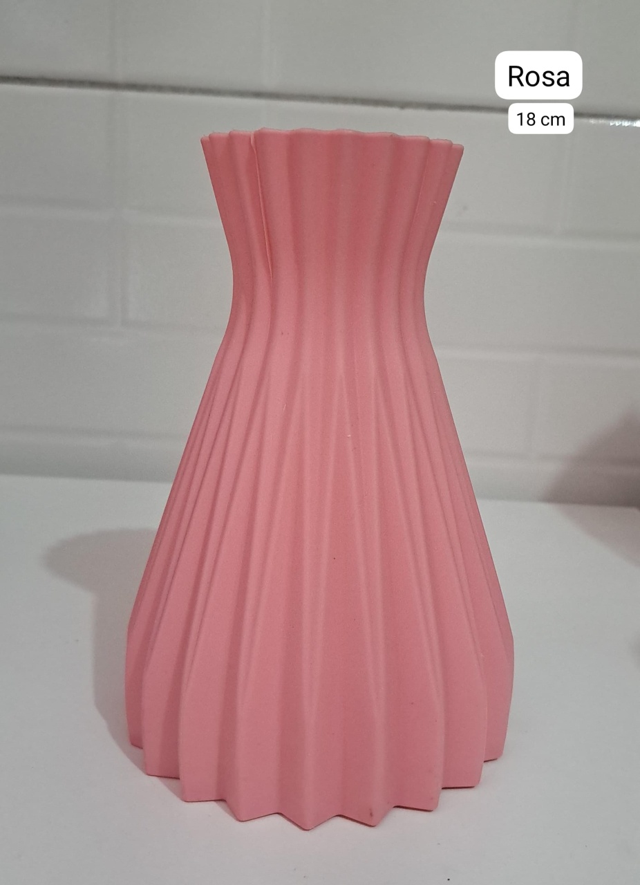 Vaso Rosa de 18Cm - MV festa