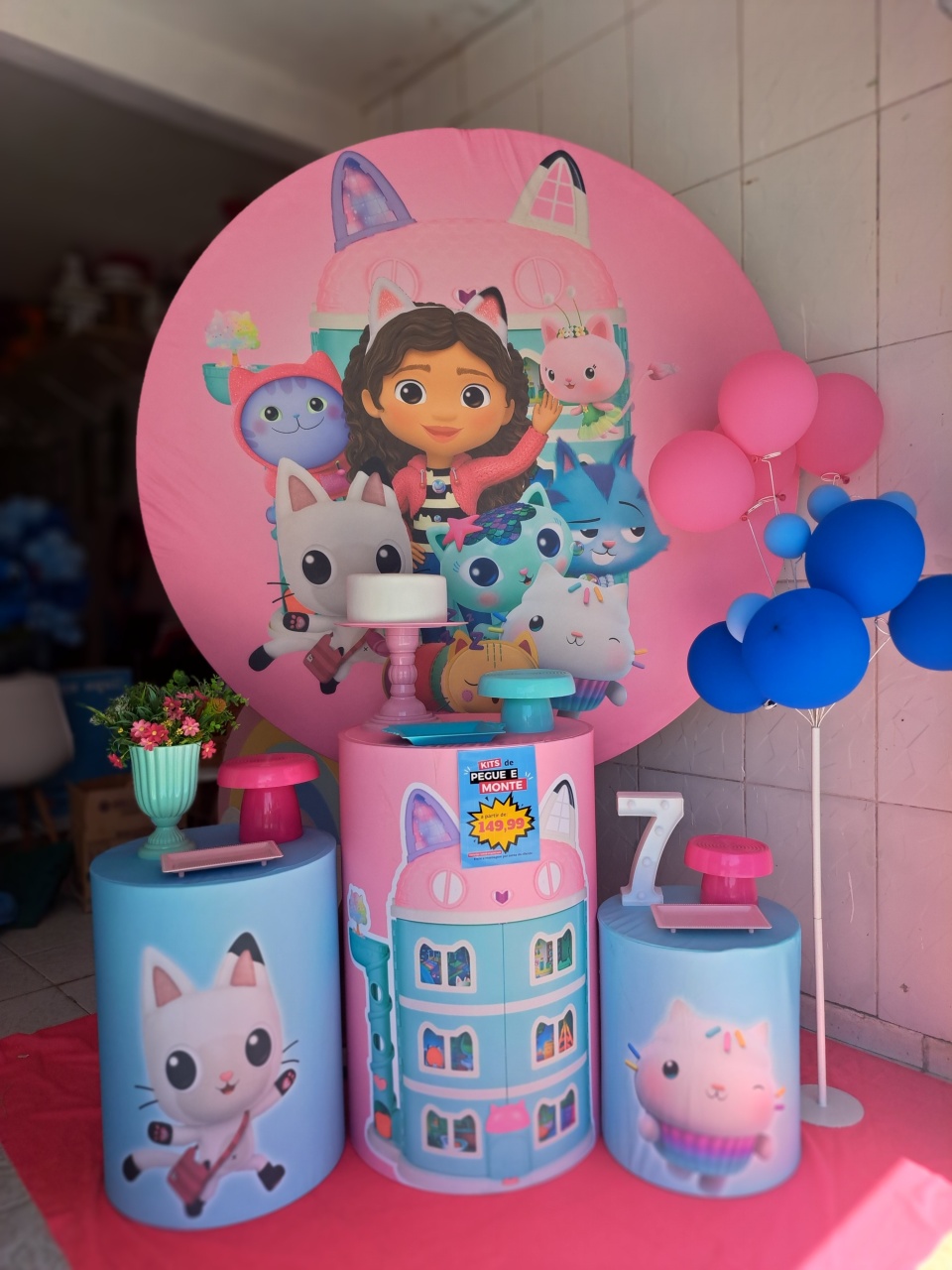 Kit Médio: Casa Mágica da Gabby - MV festa