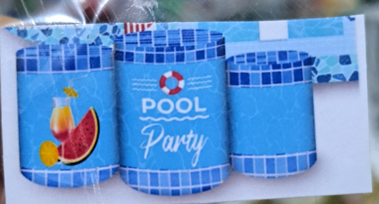 Capa Cilindros Pool Party Azul - MV festa