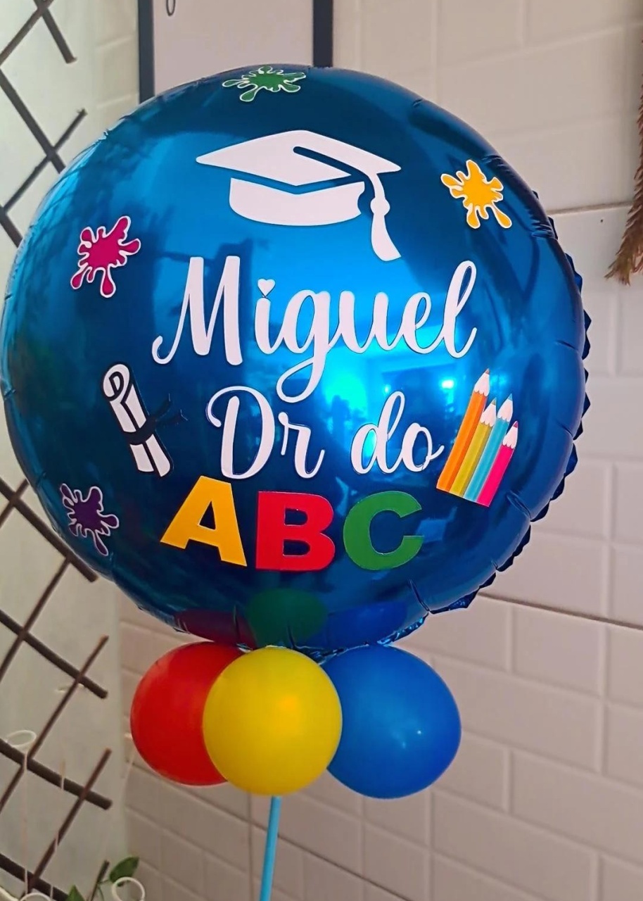 Balão Metálico Personalizado Formatura - MV festa