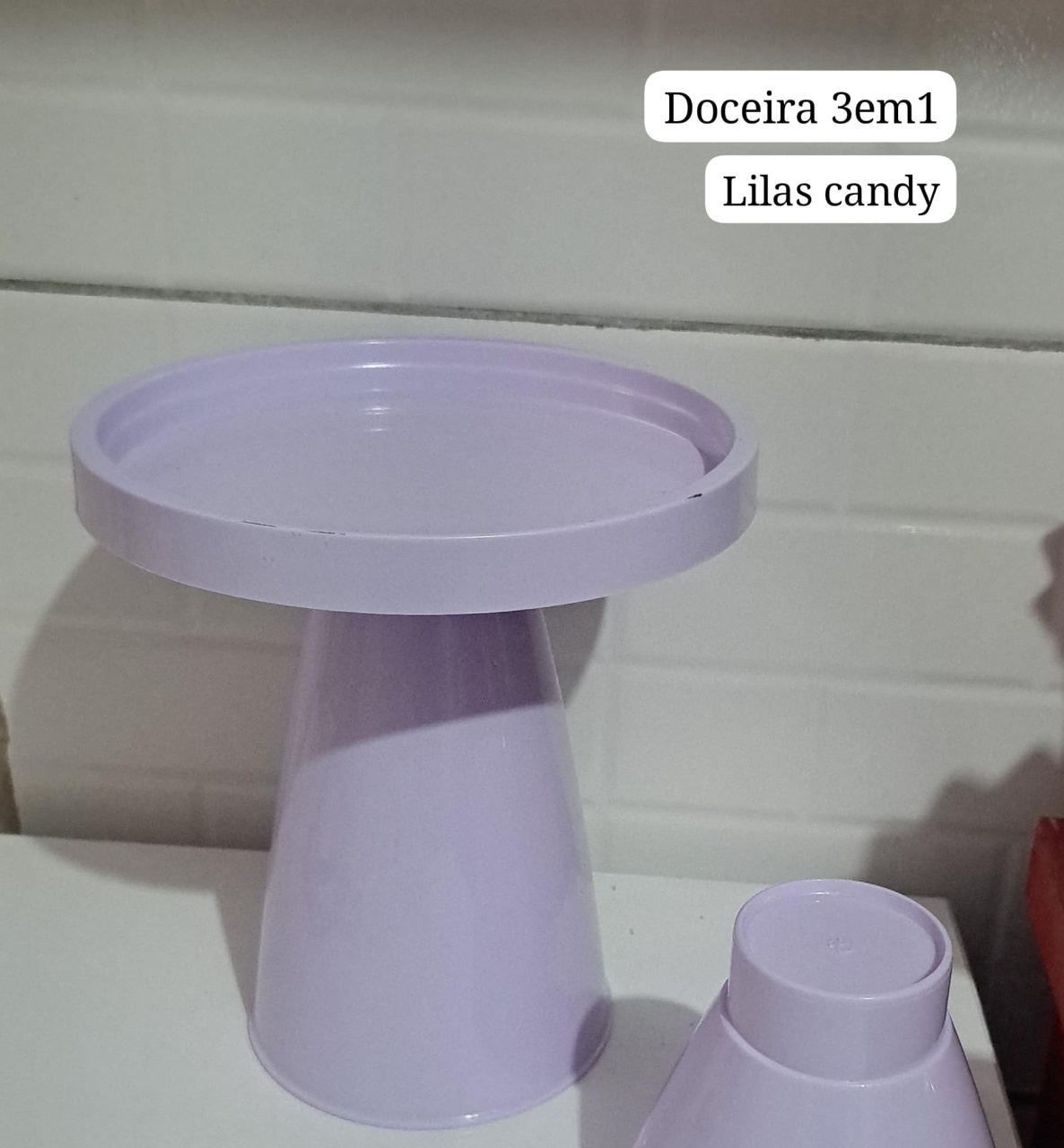 Doceira 3Em1 Lilas Candy de 22Cm - MV festa