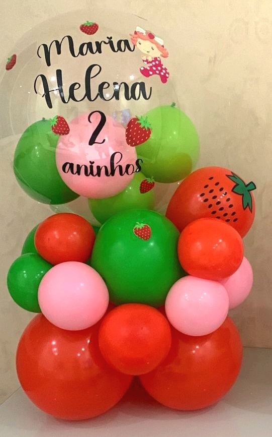 Balão Personalizado Moranguinho - MV festa