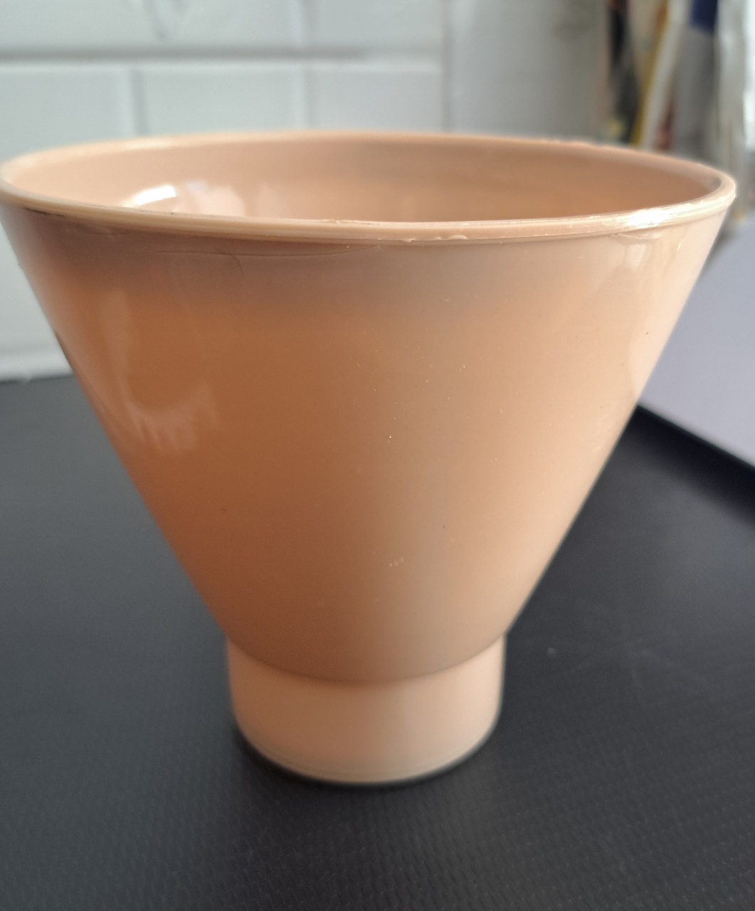 Mini Vaso Funil Bege 3Em1 - MV festa