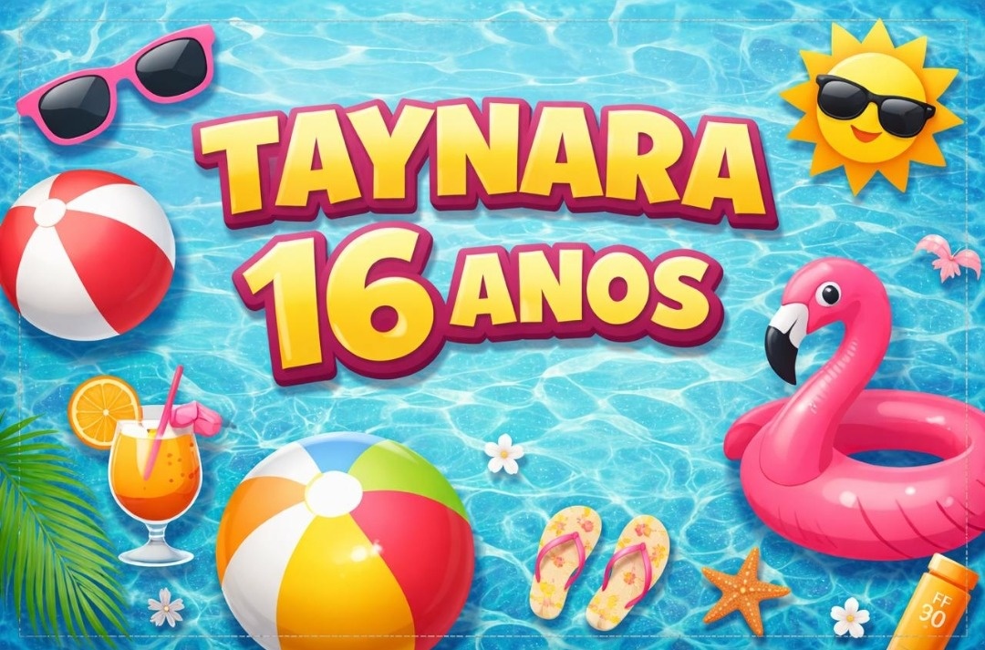 Plaquinha Pool Party 40X60Cm - MV festa